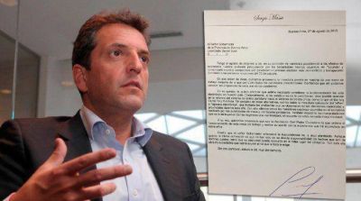 Las cartas de Massa a Scioli y Macri: �que pide?