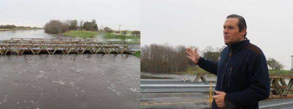 Etchevarren fue informado que comenzar�n los trabajos en el puente del Canal A en la ruta 11