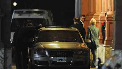 Tinelli se reuni� con Zannini en Casa de Gobierno