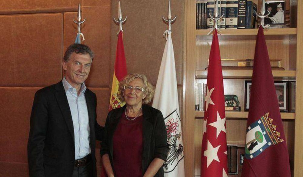 Macri se reuni� con la Alcaldesa de Madrid