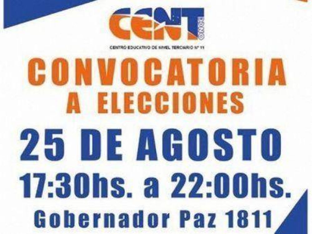 Estudiantes del CENT N�11 manifestaron su preocupaci�n por la suspensi�n de las elecciones