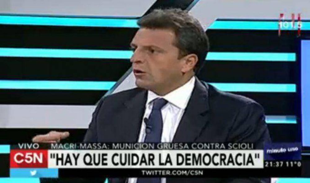 Sergio Massa propuso entre 8 y 25 a�os de pena para los que venden droga