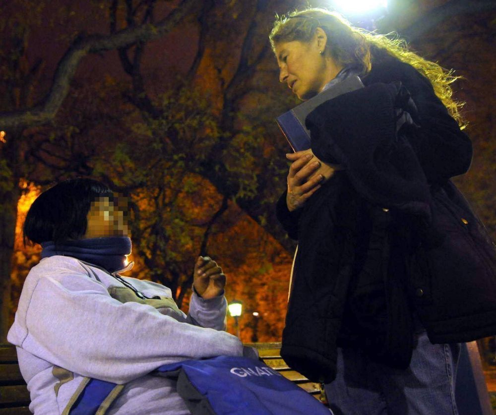 Salud, comida y charlas en la plaza