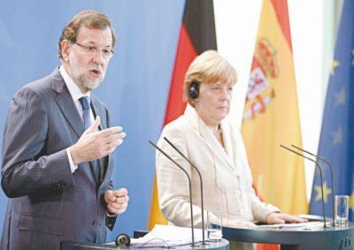 Rajoy logr� el apoyo de Merkel contra la secesi�n de Catalu�a