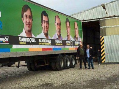 Costa y Giubetich lanzaron camiones de campa�a