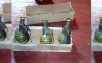 Mor�n: Encontraron tres granadas en la puerta de una casa