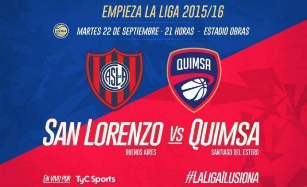 Quimsa y San Lorenzo abren la Liga