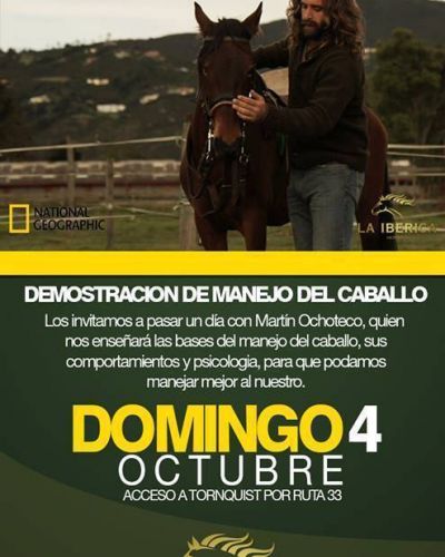 Mart�n Ochoteco el domador de caballos de National Geographic visitar� Tornquist 