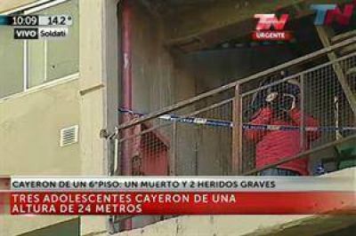 Tres chicos cayeron de un 6� piso en Villa Soldati: uno muri� y otros dos est�n internados