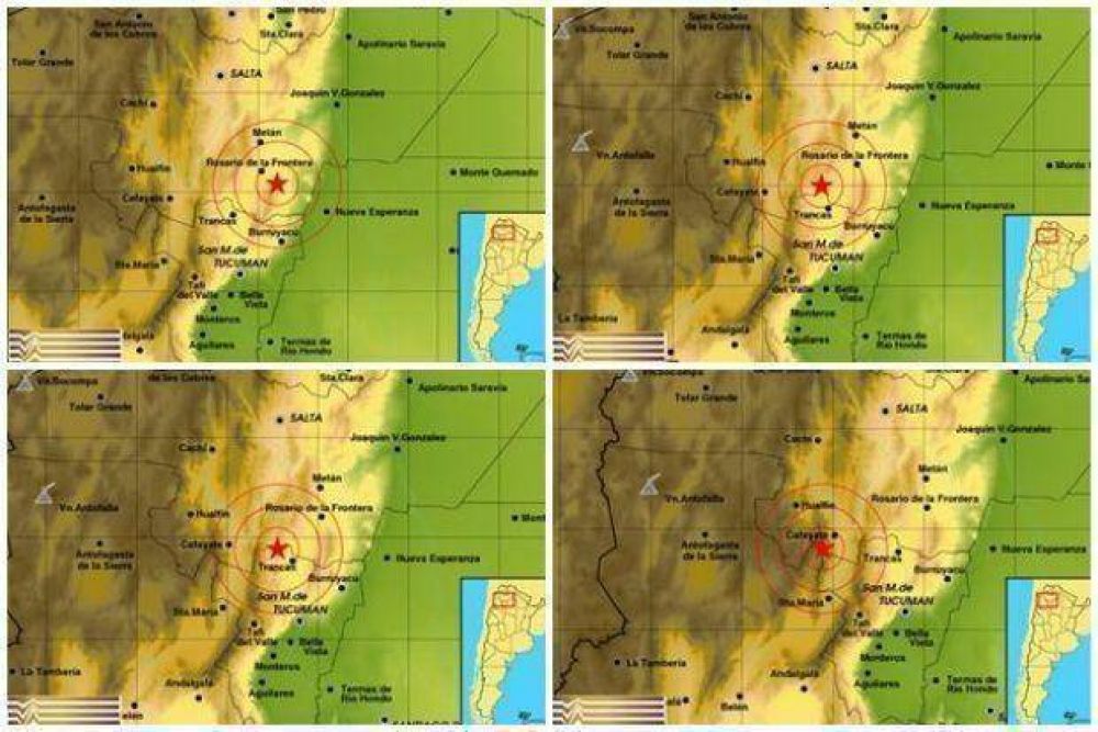 En una hora: 4 sismos en el lmite entre Salta, Tucumn y Catamarca