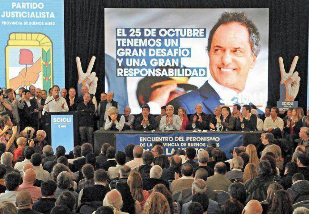 El PJ bonaerense sell� la unidad y va por el triunfo de Scioli y Fern�ndez