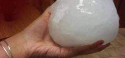 Impresionante tormenta de lluvia y piedra en Iguaz� y San Pedro