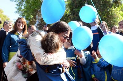 Corpacci inaugur� edificio escolar y supervis� avances de la nueva estaci�n transformadora