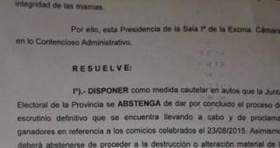 La Justicia orden� que no se proclame ning�n ganador en las elecciones de Tucum�n