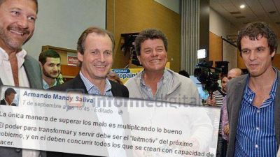 El ex presidente del PRO Entre R�os junto con Bordet y Cresto