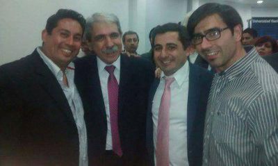 An�bal Fern�ndez y Molea anunciaron la construcci�n de una pista de atletismo en la UNLZ