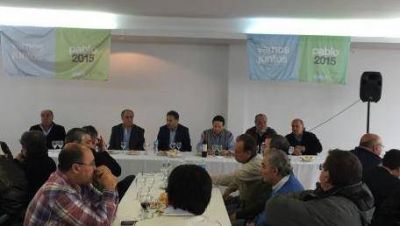 Bruera recibi� el apoyo de los sectores gremiales platenses