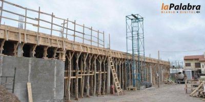 Curetti resalt� el apoyo de los gobiernos nacional y provincial para la ejecuci�n de obras escolares en Patagones Obra de construcci�n futuro edificio del Instituto de Formaci�n Docente N� 25