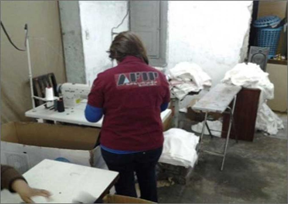La AFIP clausur� un taller textil clandestino en Mataderos
