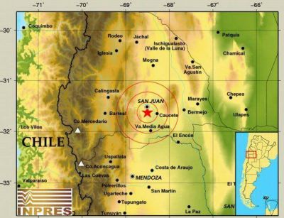 Susto por un fuerte sismo en la provincia de San Juan y r�plica en Salta