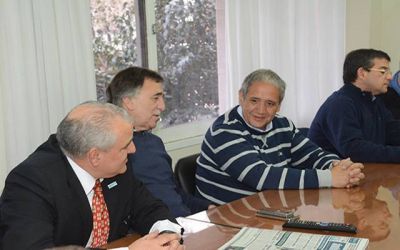 Palazzo visit� la bancaria local en el marco de los 70 a�os