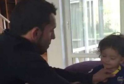 El amor por la camiseta del hijo de Tevez