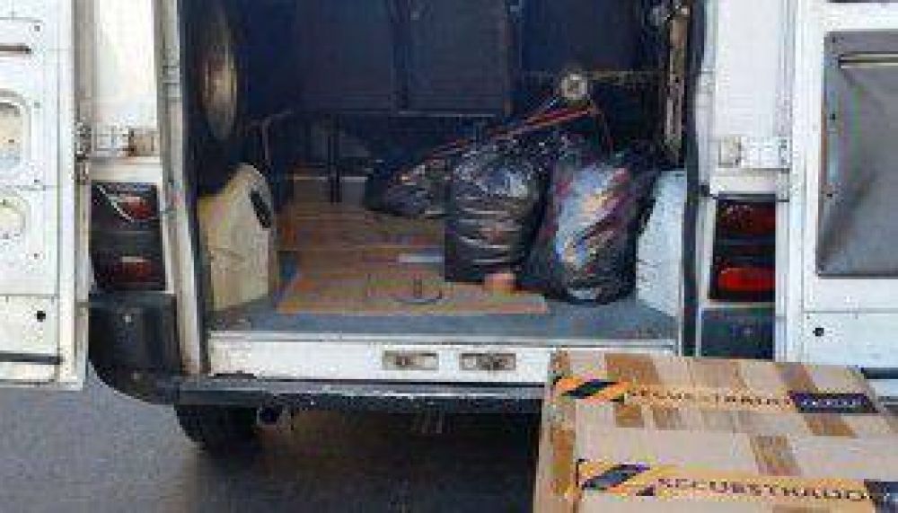 La AFIP incaut� productos textiles en avenida Avellaneda