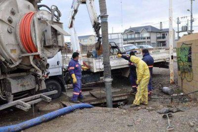 Obras P�blicas trabaja en reparaci�n de red pluviocloacal