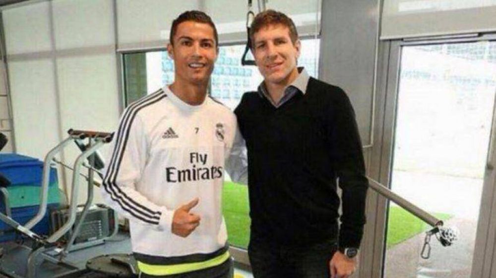Dos goleadores de raza juntos: Palermo y su foto con Cristiano Ronaldo