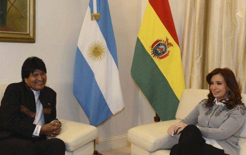 A horas de partir hacia Cuba, Cristina Kirchner recibi a Evo Morales