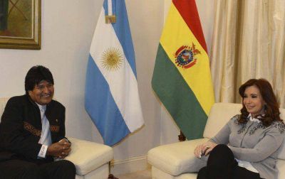 A horas de partir hacia Cuba, Cristina Kirchner recibió a Evo Morales