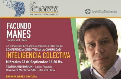 Inteligencia colectiva: Facundo Manes regresa a Mar del Plata y brindar� una conferencia gratuita
