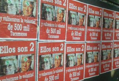 Escrache a los jueces tucumanos que anularon las elecciones