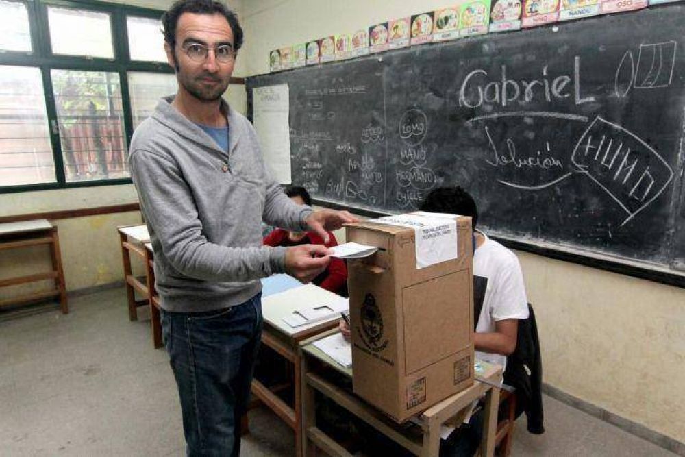 Aldo Garc�a del Partido Obrero habl� de la libertad de sufragio al votar en Resistencia