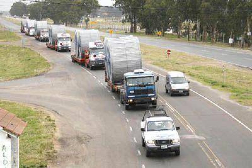 Lleg� el cable para millonaria obra el�ctrica