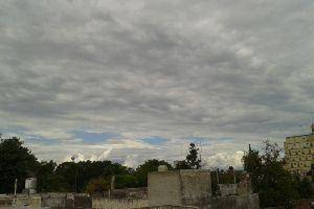 Cielo nublado y posibles tormentas en el inicio de la primavera
