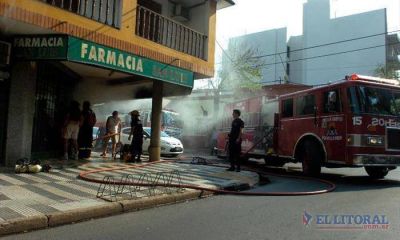 Barrio Camb� Cu�: voraz incendio en una farmacia caus� grandes p�rdidas