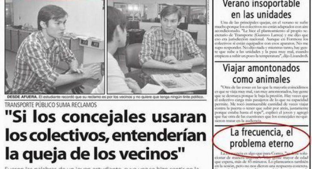 Colectivos: la mala frecuencia lidera ranking de las quejas de los usuarios