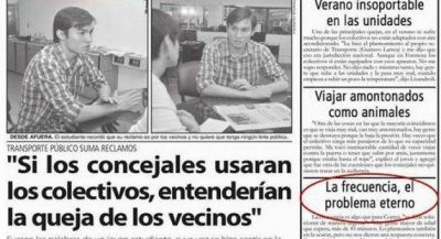 Colectivos: la mala frecuencia lidera ranking de las quejas de los usuarios