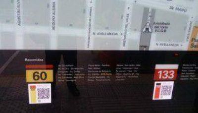 Llegaron los c�digos QR al Metrob�s Norte