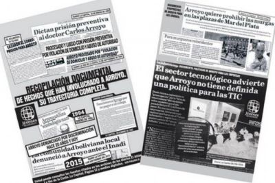 Inusual �campa�a de difusi�n� de J�venes Solidarios sobre el candidato de �Cambiemos�