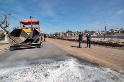 Pablo Bossio recorri� la renovada Avenida Pujol