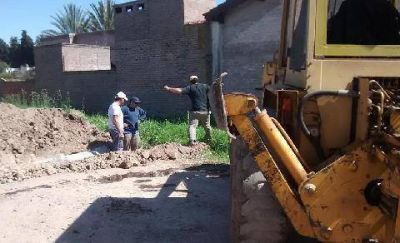Obras viales en Pueblo Nuevo