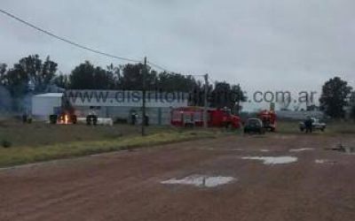 General Villegas: Incendio en el Parque Industrial