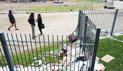 Parque Chacabuco: Piden reparar la pista de atletismo
