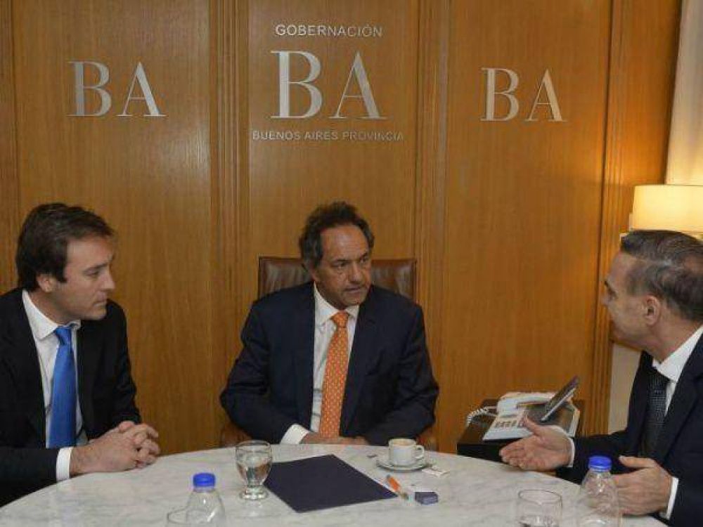 Daniel Scioli se reuni� con Pichetto y Soria