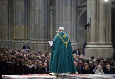 Misa del papa Francisco en la Catedral de San Patricio en Nueva York