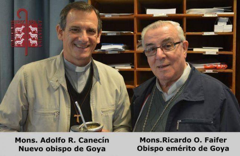 El Papa acept la renuncia de Mons. Faifer y Mons. Canecn es el nuevo obispo de Goya