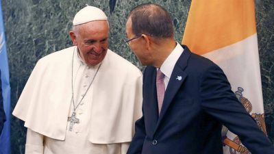 En vivo: el papa Francisco lleg� a la ONU para llevar su discurso a los l�deres mundiales