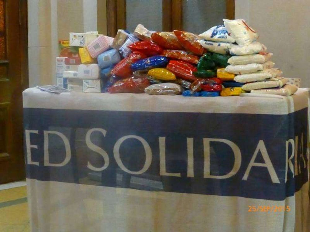 Alimentos donados en la obra el Conventillo del Gavil�n